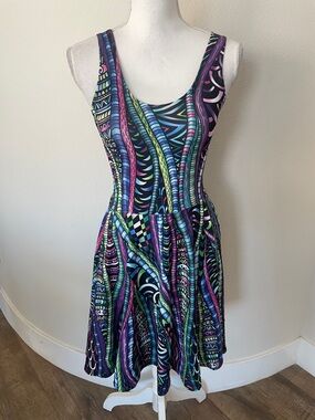Vibrant Fit & Flare Dress